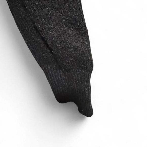 Emery Rose Orange and Black Striped Women's Sweater - Picture 4 of 7